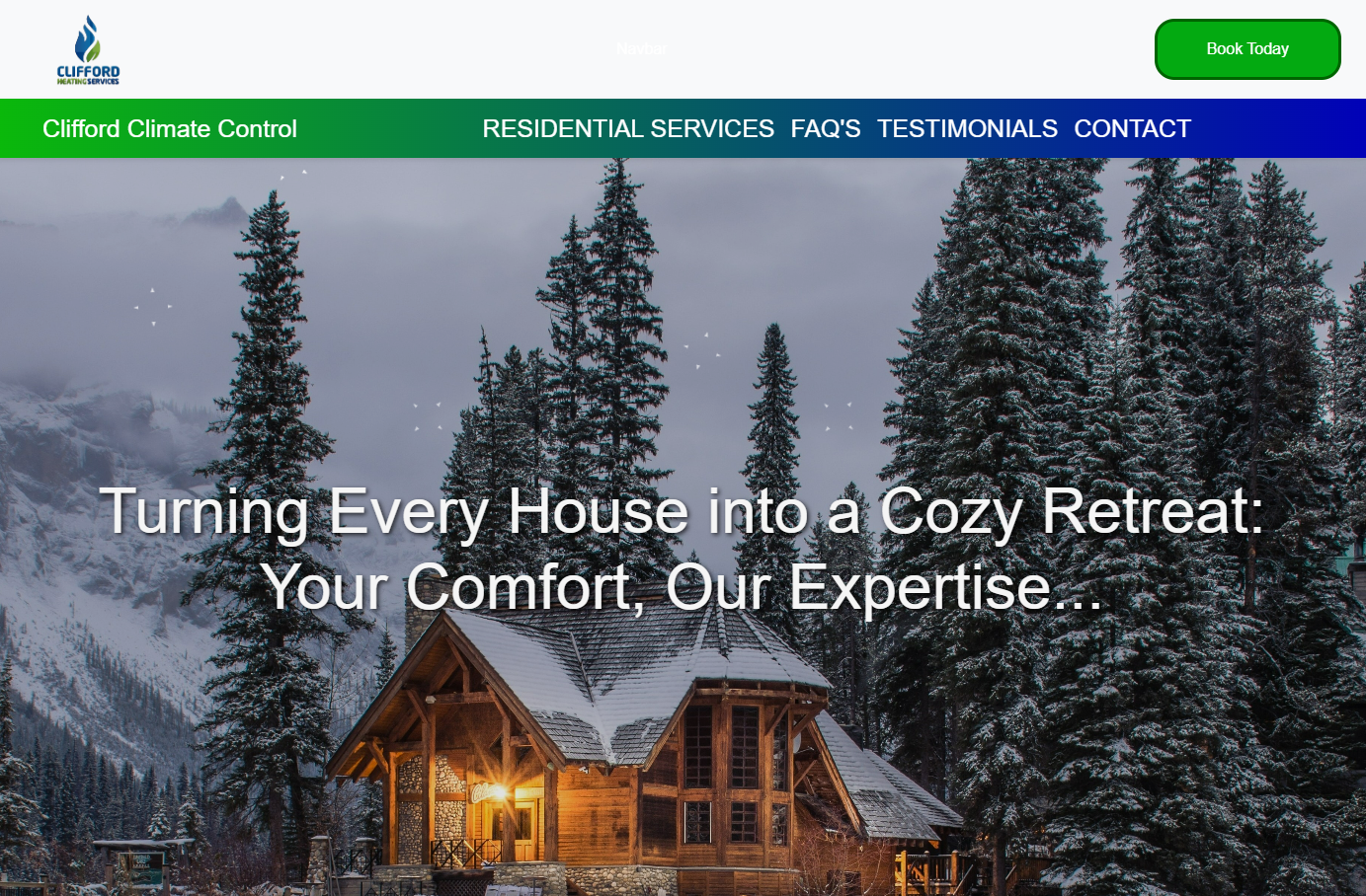Clifford Climate Control Site Screenshot